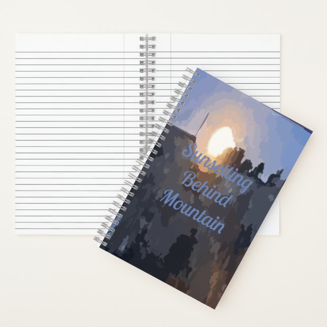 Sunsetting Wide Ruled Notebook (Inside)