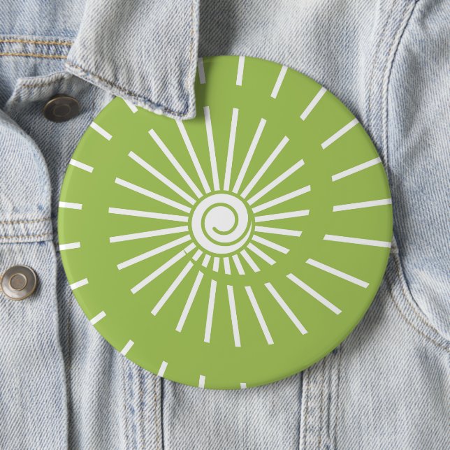 Sunshine 13 6 cm round badge (In Situ)