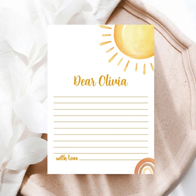 Sunshine 1st Birthday Time Capsule Card (Creator Uploaded)