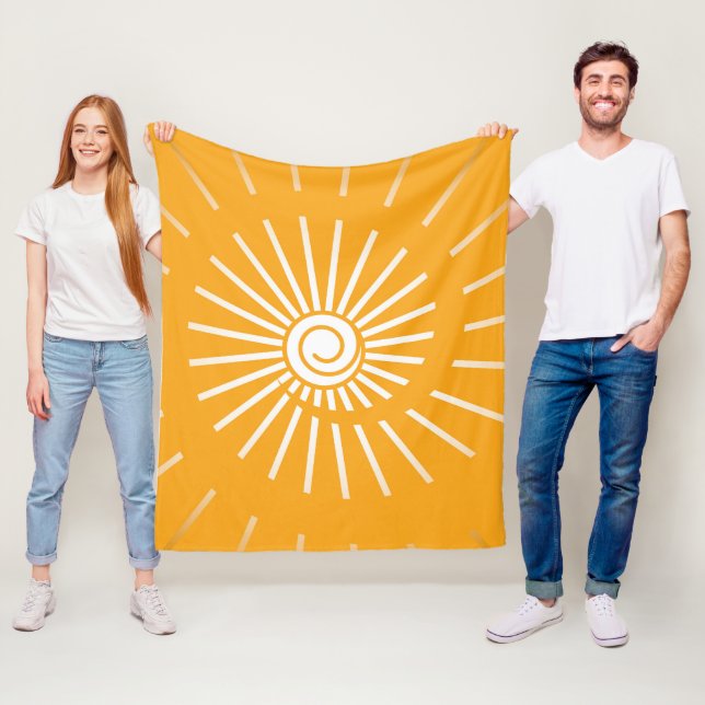 Sunshine 2 fleece blanket (In Situ)