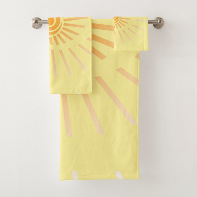 Sunshine 3 bath towel set (Insitu)