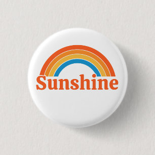 Sunshine  3 cm round badge