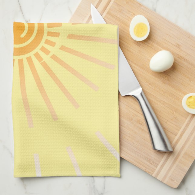 Sunshine 3 tea towel (Quarter Fold)