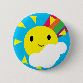 Sunshine 6 Cm Round Badge