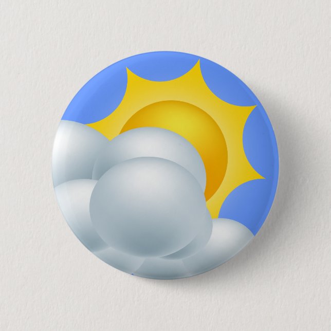 Sunshine 6 Cm Round Badge (Front)