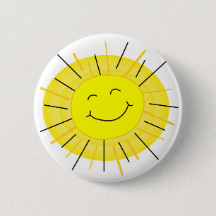 Sunshine 6 Cm Round Badge