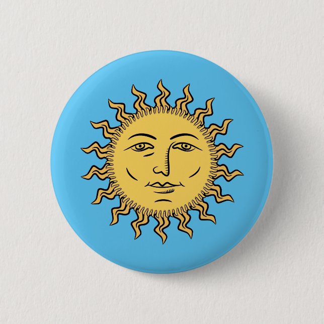Sunshine 6 Cm Round Badge (Front)