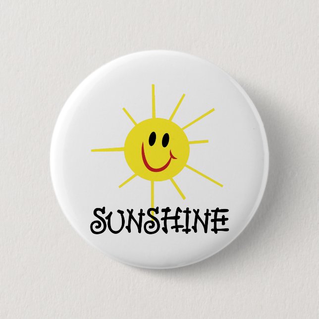 Sunshine 6 Cm Round Badge (Front)