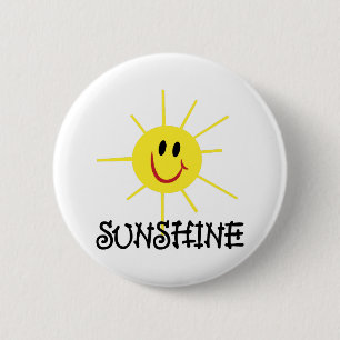 Sunshine 6 Cm Round Badge