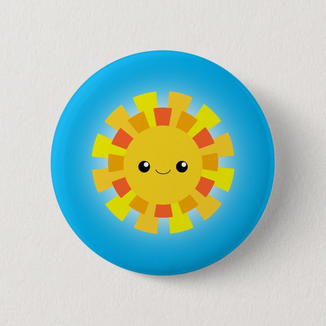 Sunshine 6 Cm Round Badge (Front)