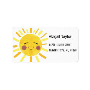 Sunshine Address Label