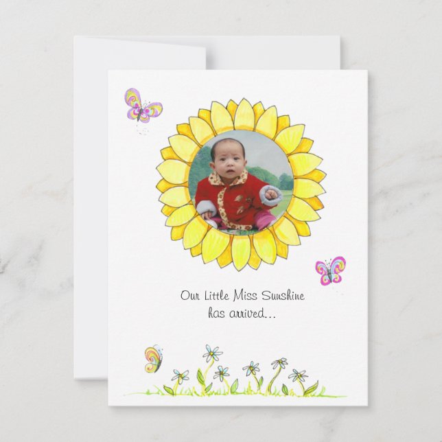 Sunshine Adoption Announcement (Front)
