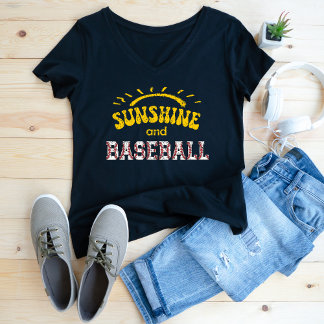Sunshine and baseball distressed  T-Shirt