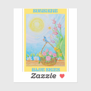 SUNSHINE AND BLUE SKIES STICKERS 