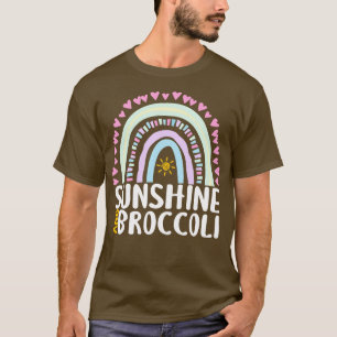 Sunshine and Broccoli Cute Rainbow Gift for Womens T-Shirt