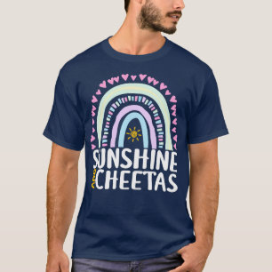 Sunshine and Cheetas Cute Rainbow Gift for Womens  T-Shirt