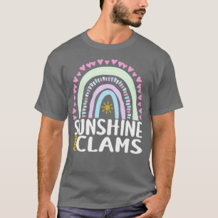 Sunshine and Clams Cute Rainbow Gift for Womens Ki T-Shirt