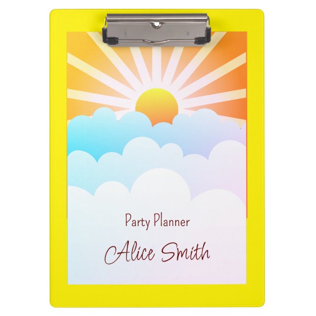 Sunshine And Clouds Clipboard (Front)