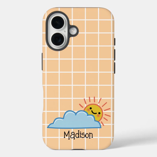 Sunshine And Clouds Personalised Case-Mate iPhone Case (Back)