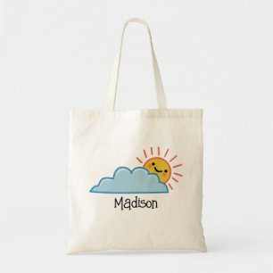 Sunshine And Clouds Personalised Tote Bag