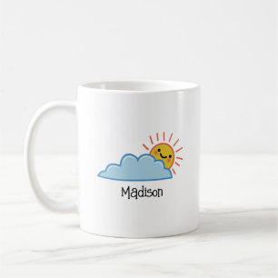 Sunshine And Clouds Personalized Coffee Mug