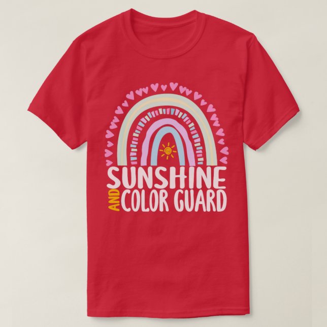 Sunshine and Colour Guard Cute Rainbow Graphic for T-Shirt (Design Front)