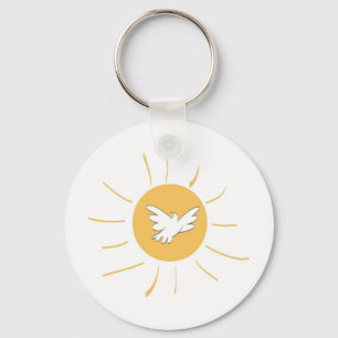 Sunshine and Dove Key Ring