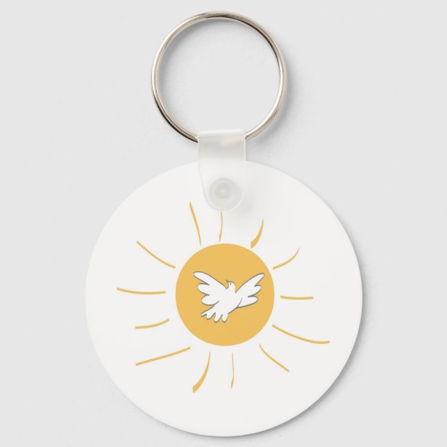 Sunshine and Dove Key Ring (Front)