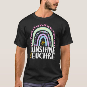 Sunshine And Euchre Cute Rainbow Graphic Womens Ki T-Shirt