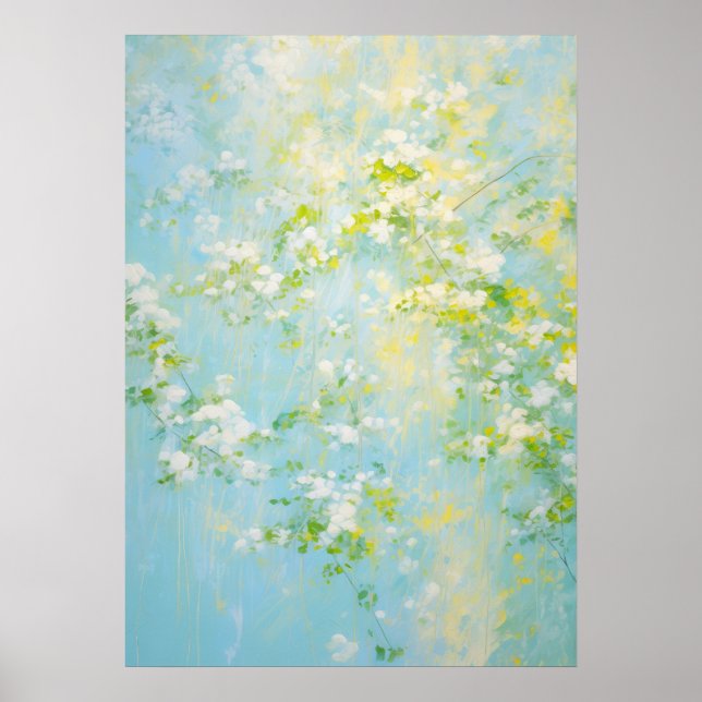 Sunshine and Flowers Abstract Art Poster (Front)