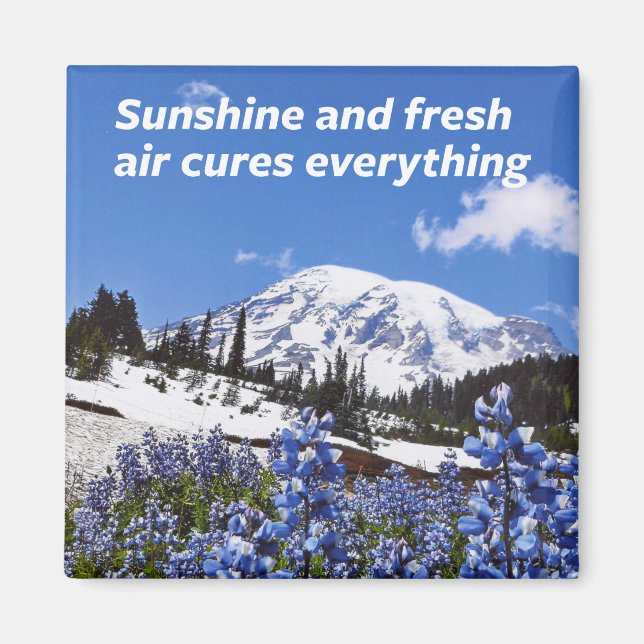 Sunshine and Fresh Air Magnet (Front)