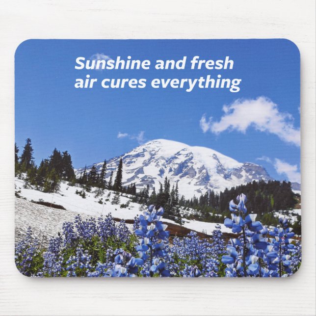 Sunshine and Fresh Air Mouse Mat (Front)