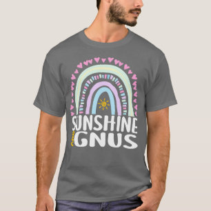 Sunshine and Gnus Cute Rainbow Gift for Womens Kid T-Shirt