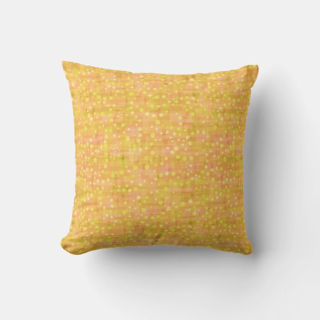 Sunshine and golden yellow pattern cushion (Front)