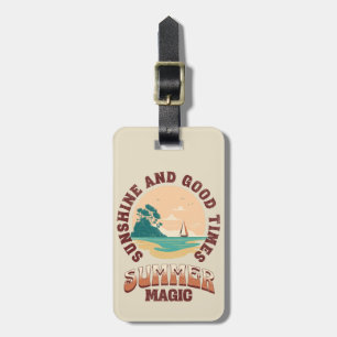 Sunshine and good times - summer magic luggage tag