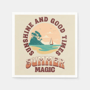Sunshine and good times - summer magic napkin