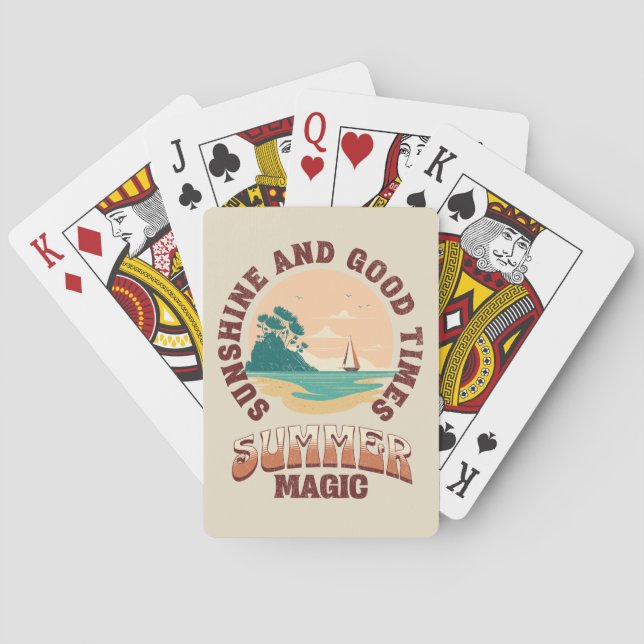 Sunshine and good times - summer magic playing cards (Back)