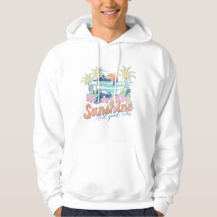 Sunshine and Good Vibes - A tropical paradise Hoodie