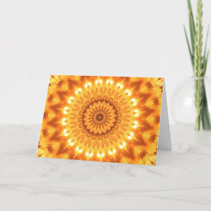 Sunshine and Happiness Mandala Card