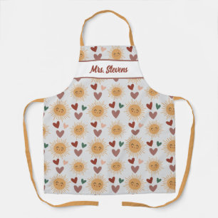 Sunshine and Hearts Personalised All-Over Print Apron