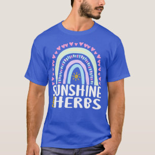 Sunshine and Herbs Cute Rainbow Gift for Womens Ki T-Shirt