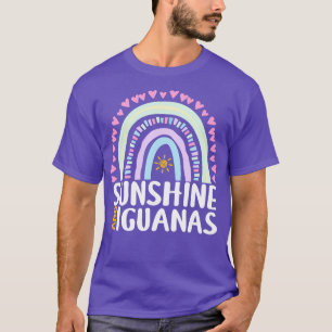 Sunshine and Iguanas Cute Rainbow Gift for Womens T-Shirt