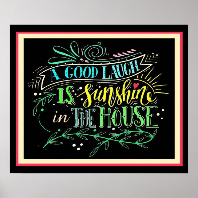 Sunshine and Laughter Poster (Front)