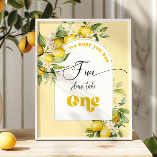 Sunshine and lemonade citrus Favours take One Poster