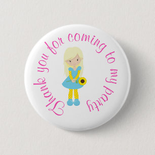 Sunshine and Lemonade 'Thank you for coming'  6 Cm Round Badge