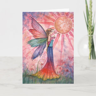 Sunshine and Rainbow Fairy Greeting Card