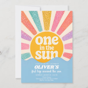 Sunshine and Smiles One Year Celebration Invitation