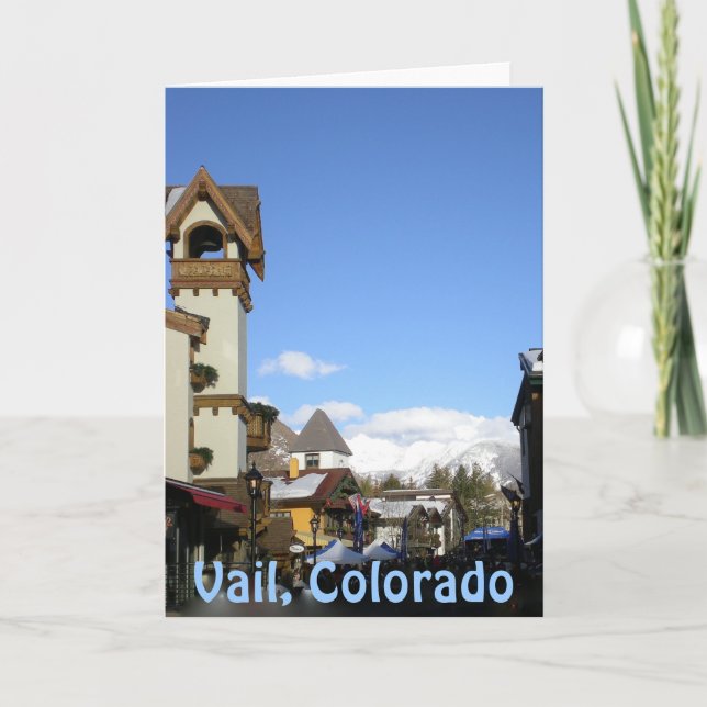 Sunshine and Snow  Vail, Colorado Card (Front)