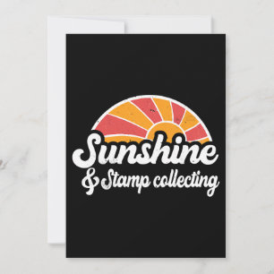 Sunshine and Stamp collecting men women sunset app Invitation