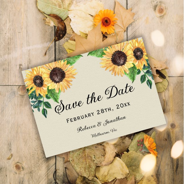 Sunshine and Sunflowers Wedding  Save The Date (Creator Uploaded)